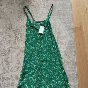 Green floral dress - Faithful the Brand
